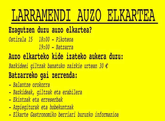 Larramendi Auzo Elkartea 
