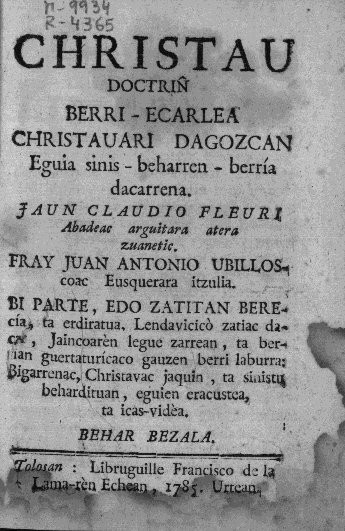 Ubillos edo Amasa-Villabonako idazle ezagun ahaztua