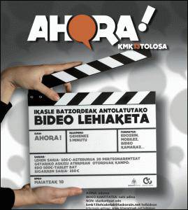 Gazteak aktibatzea eragin nahi duen Ahora! bideo lehiaketa antolatu dute
