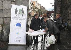 Dibortzioetan zaintza partekatua izatearen aldeko sinadurak bildu dituzte