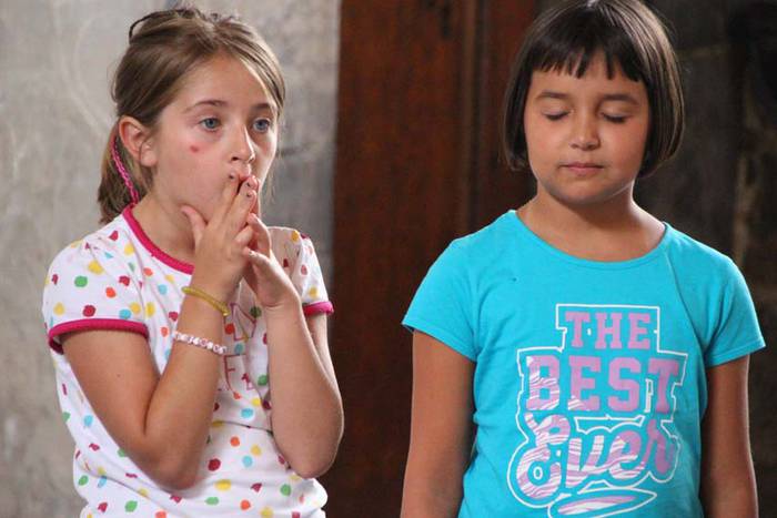 Umeak trapezisten modura ibili dira Larraulen 4 1438441175563