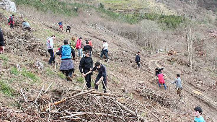 Zuhaitz eguna Uzturre azpiko eremua berreskuratzen