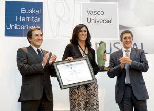 Edurne Pasabanek jaso du Euskal Herritar Unibertsal saria