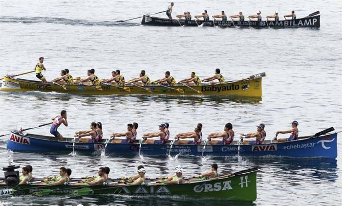 Eskualdeko 14 arraunlari izango dira Kontxako Banderan