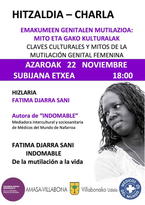 Emakumeen genitalen mutilazioaz hitzaldia