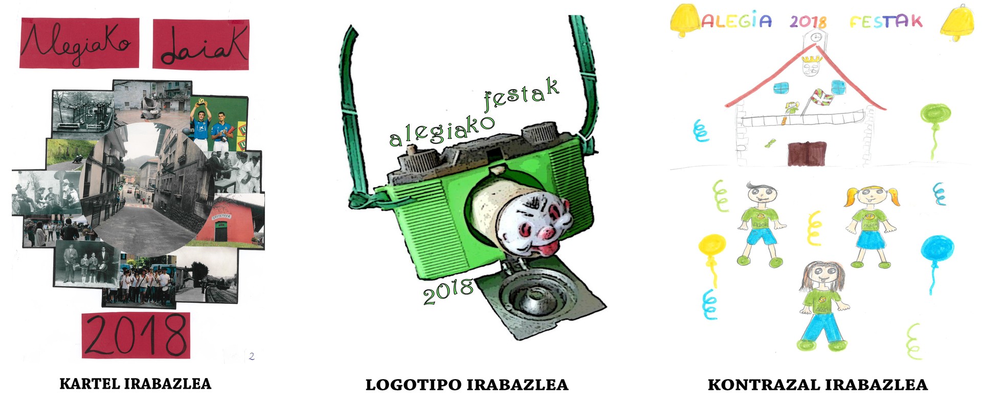 Tere Garmendia eta Felix Irazustabarrena, kartel eta logotipo lehiaketako irabazle