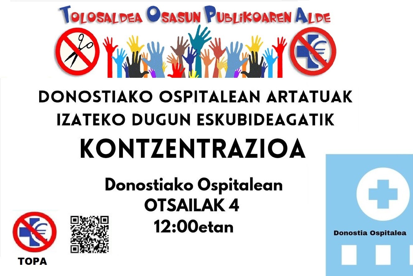 Bat egiten dugu TOPA-k larunbaterako deitutako mobilizazioarekin