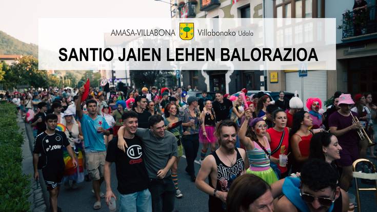 Udalak Santio jaien lehen balorazio positiboa egin du