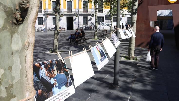 Tolosaldeko GKS-k argazki erakusketa jarri du Trianguloa plazan