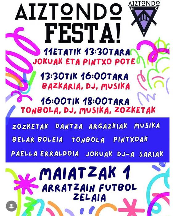 Aiztondo Festa