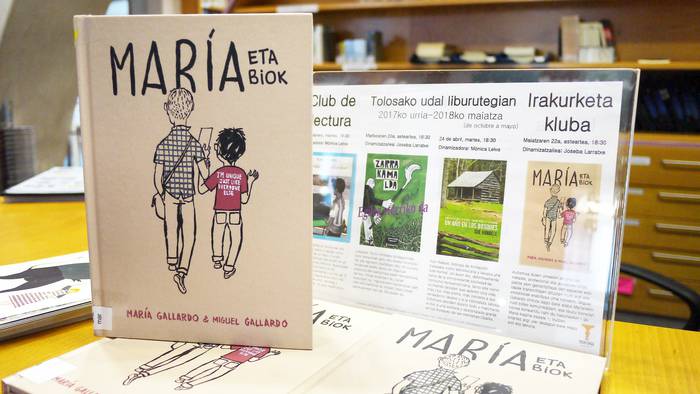 Maria eta Miguel Gallardoren 'Maria eta biok' eleberria, irakurketa klubaren maiatzeko saioan