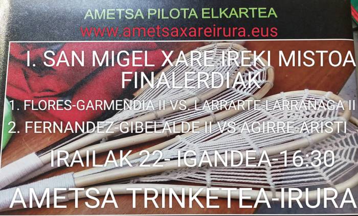 I. San Migel Xare Ireki Mistoko finalerdiak erabakita!