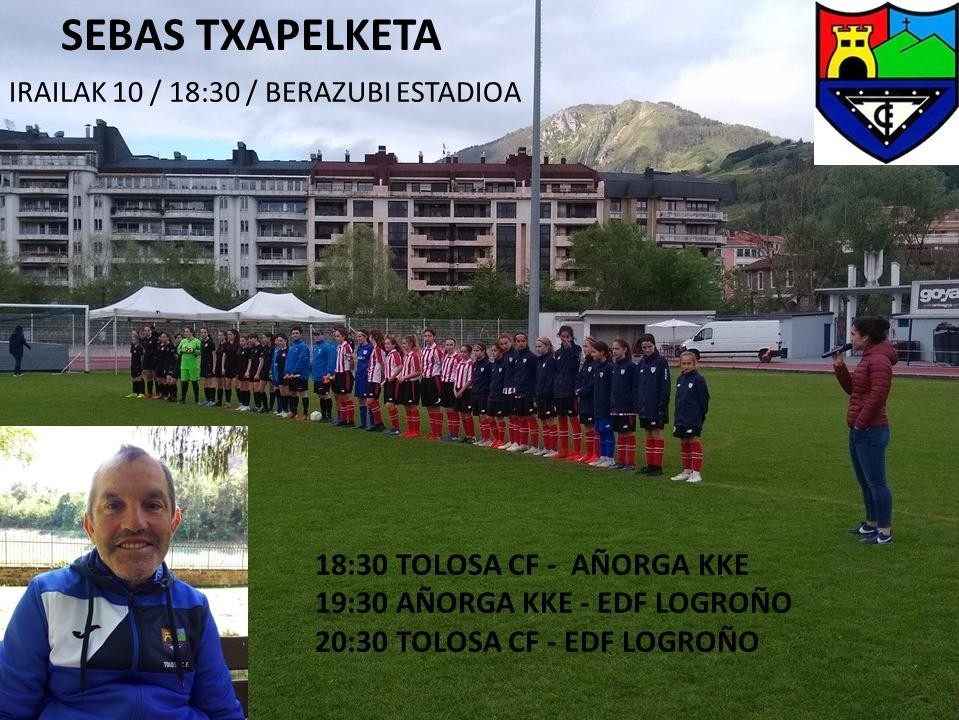 Tolosa C.F.-ren nesken lehen taldeko aurkezpena.