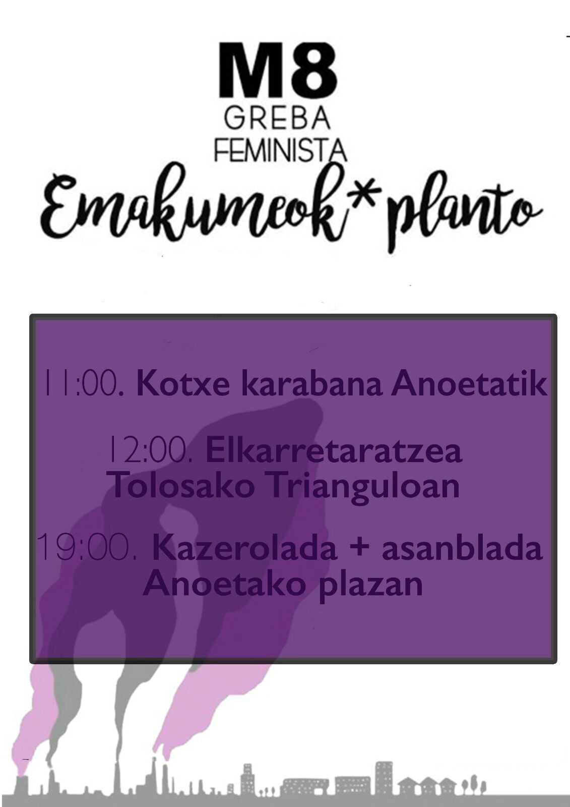 Planto egingo dute Anoetako emakumeek