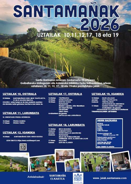 Santamañako festak