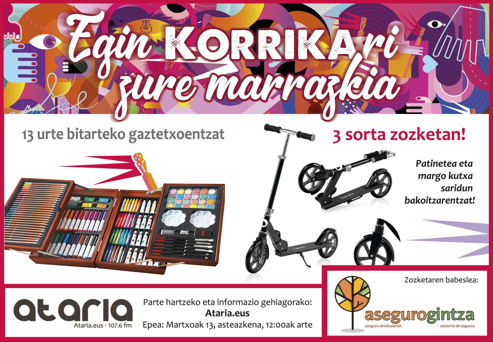 12:00ak arteko epea, zure marrazkia bidaltzeko
