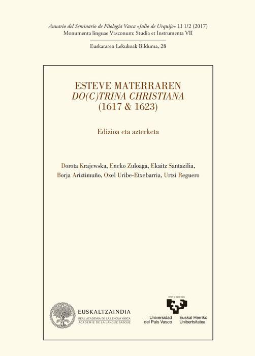 Eskualdeko bi filologo, Materraren 'Doctrina Christiana'ren edizio kritikoko lan taldean