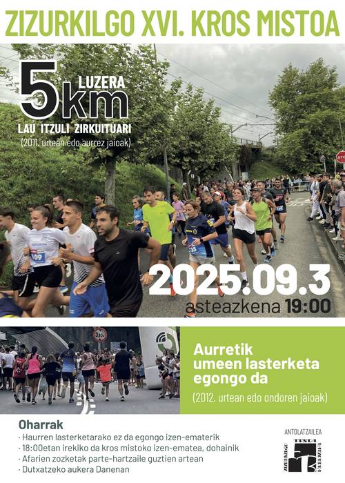 Zizurkilgo XVI. Kros Mistoa, asteazkenean