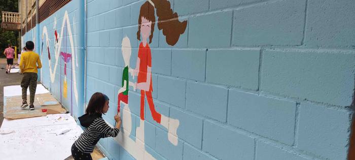 Ikaztegieta, mural margoketa 29 1654855835862