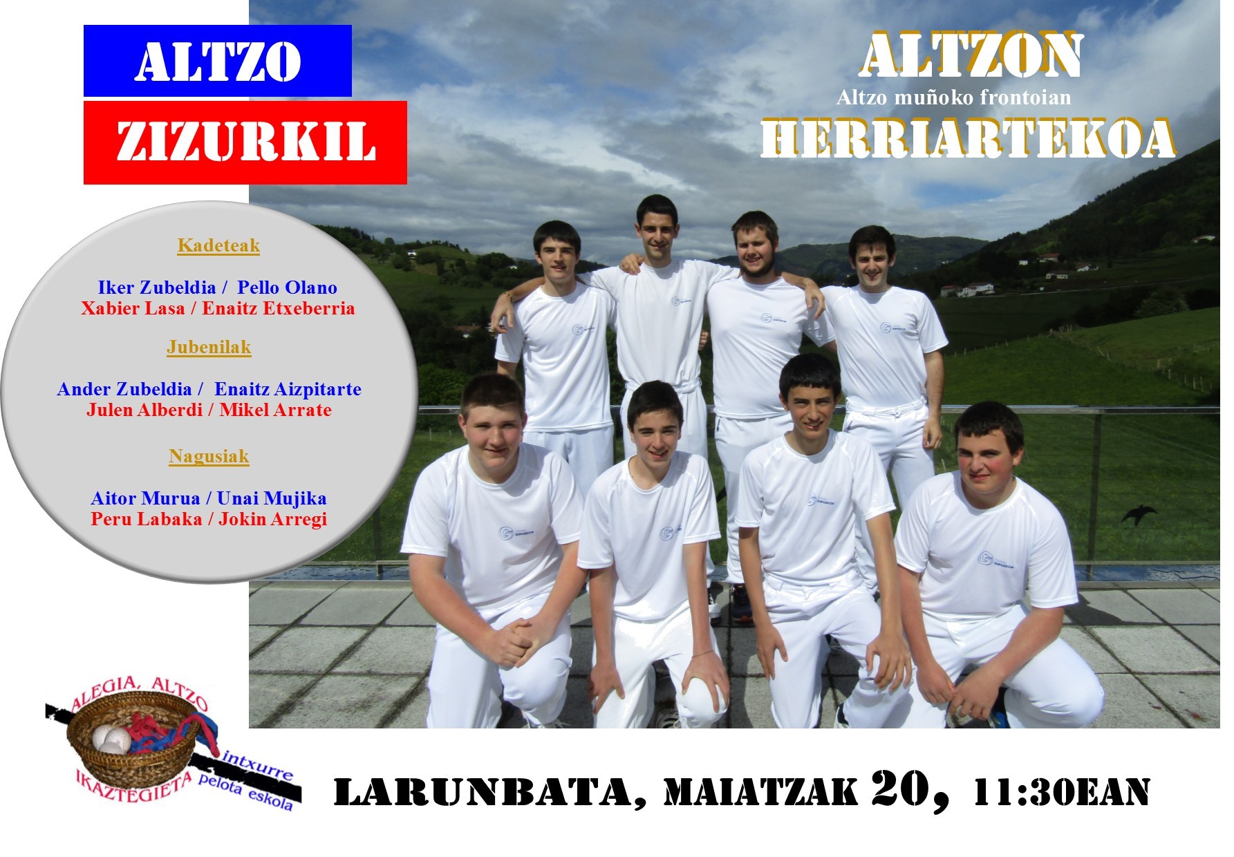 Herriarteko Pilota Txapelketa: Altzo - Zizurkil