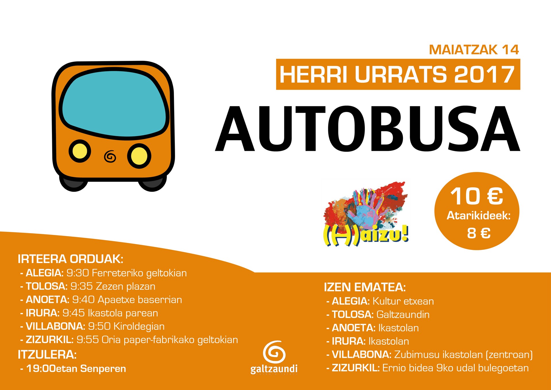 Tolosaldetik Senperera autobusez