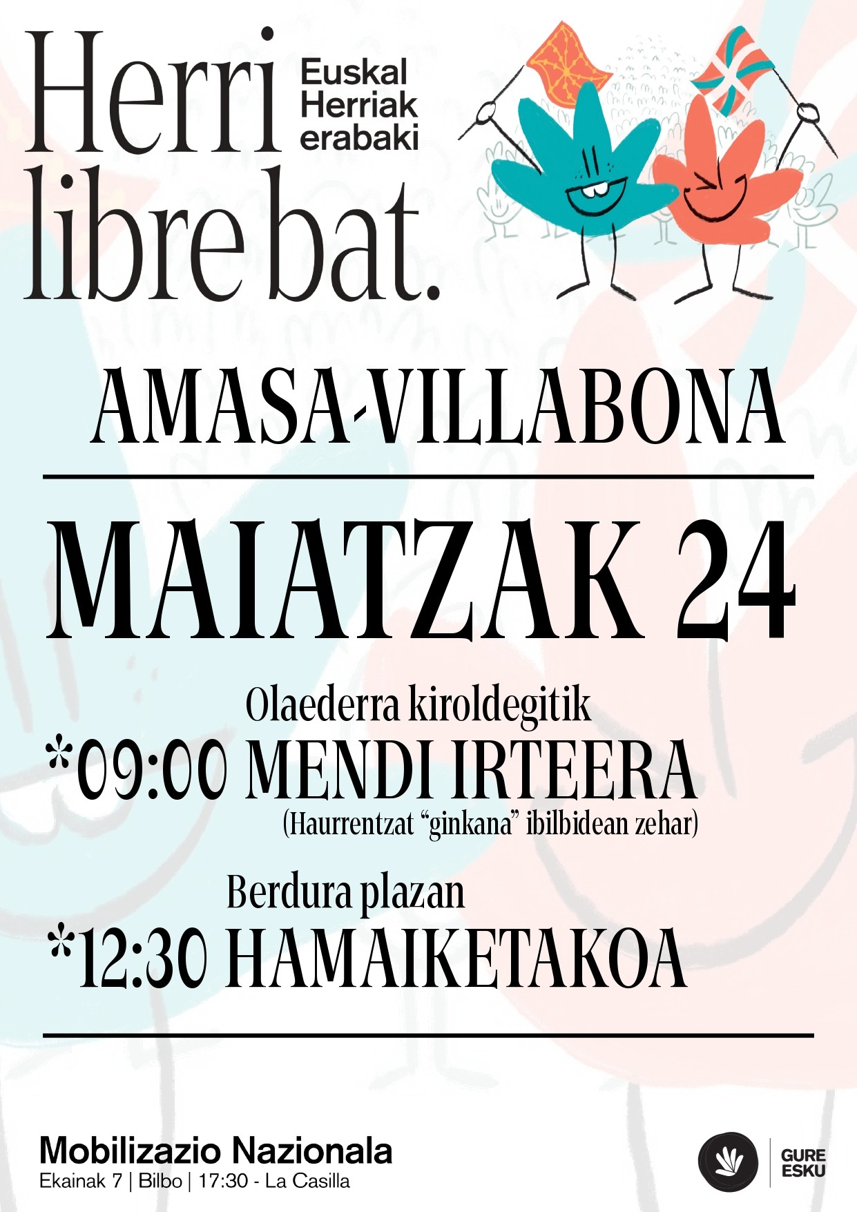 Animatu eta batu GURE ESKU mendi irteerara!