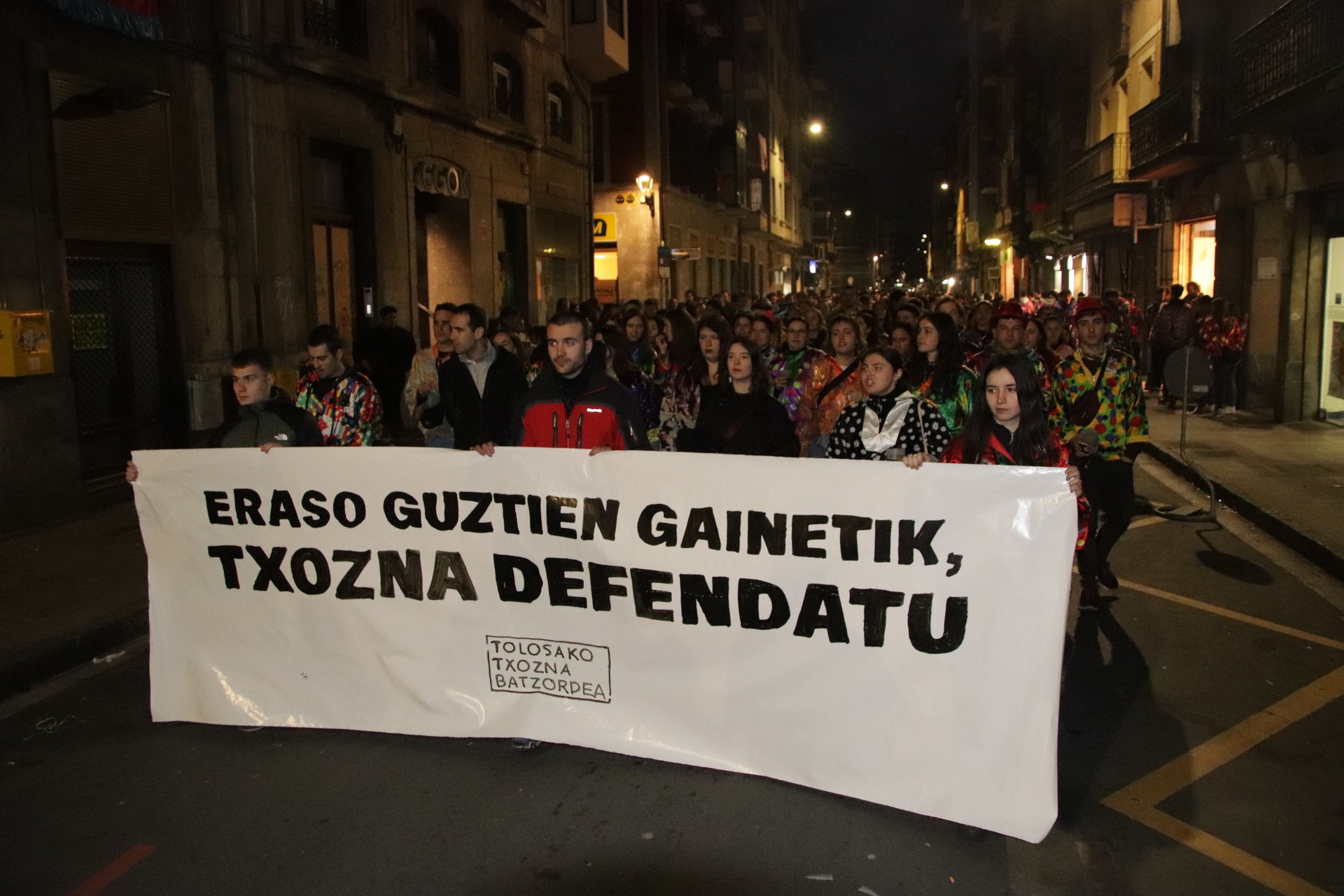 Manifestazioa egin dute «erasoak» salatzeko