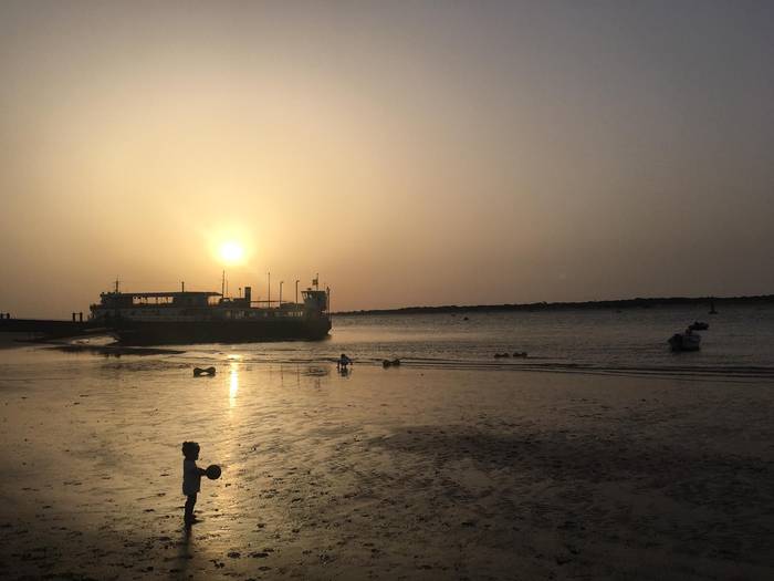 Hondartzan berandu arte