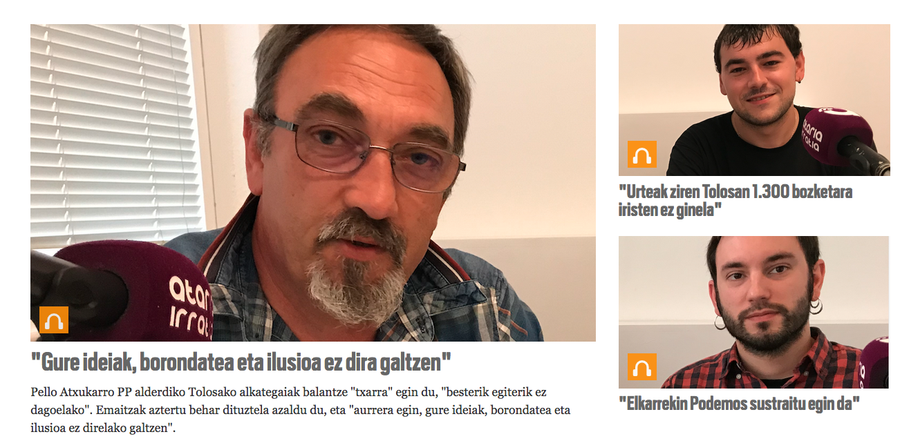 Eskualdeko alderdi politikoen erreakzioak