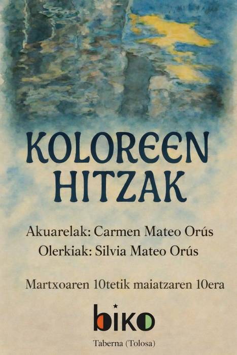 Erakusketa. 'Koloreeen hitzak'