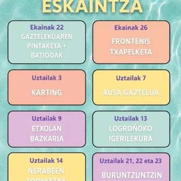 Udako nerabeen eskaintza