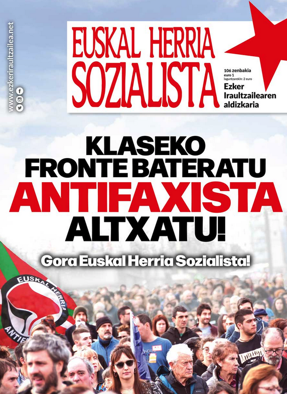 'Euskal Herria Sozialista' aldizkariaren ale berriaren aurkezpena
