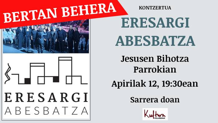 Bertan behera geratu da larunbateko kontertua