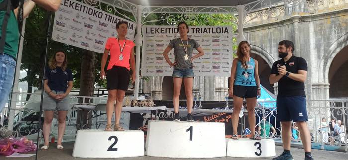 Hiru podium Tolosaldeko Tria 1 1656340962744