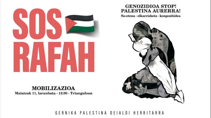 Larunbatean Tolosara, Israelen genozidioaren aurka eta palestinar herriaren alde