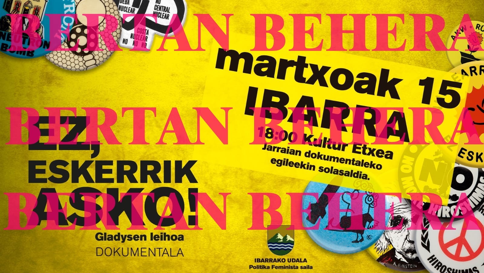 Hainbat ekitaldi eta jarduera bertan behera geratu dira eskualdean