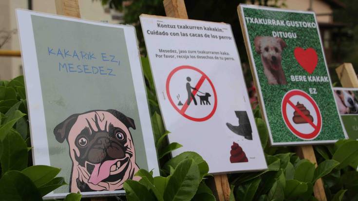 Txakur jabeentzako oharrak gogoratu ditu udalak