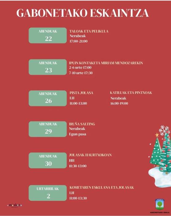 Gabonetako eskaintza