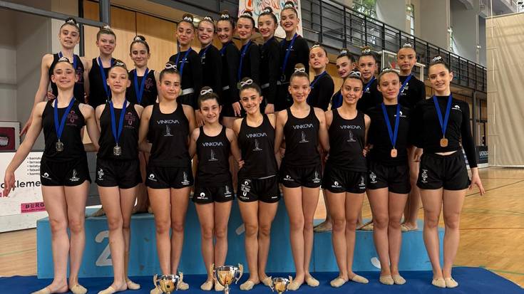 Tolosako gimnastek denboraldi bikaina borobildu dute Gipuzkoako Txapelketan