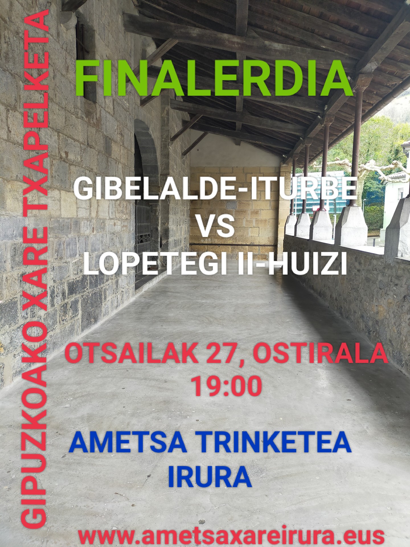 Xareko finalerdia, ostiralean, Iruran!