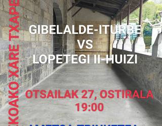 Xareko finalerdia, ostiralean, Iruran!