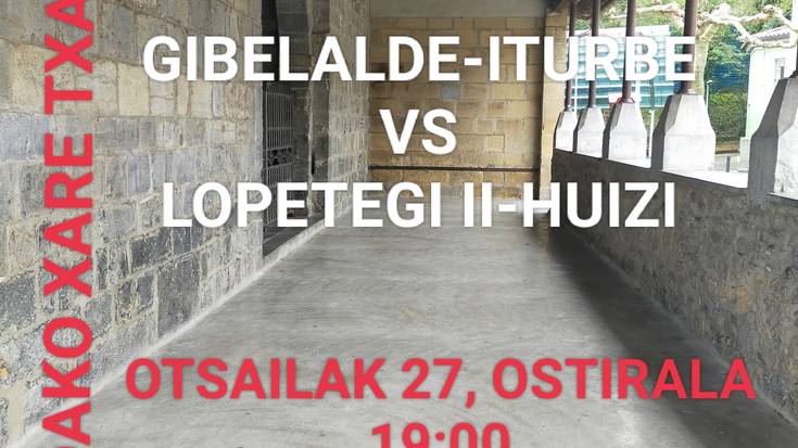 Xareko finalerdia,  ostiralean, Iruran!