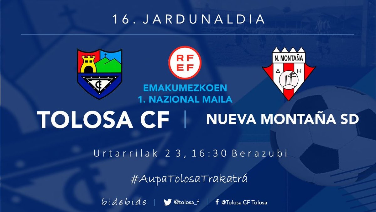 TOLOSA CF - NUEVA MONTAÑA SD