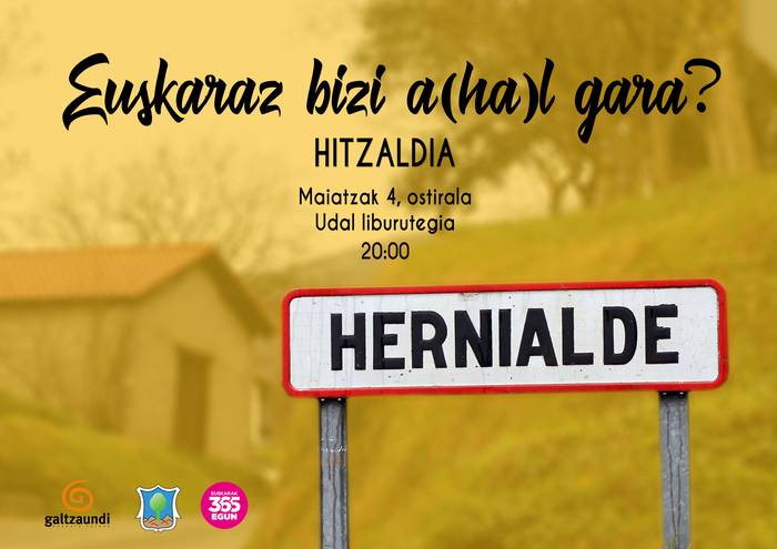 Euskaraz bizi a(ha)l gara? hitzaldia