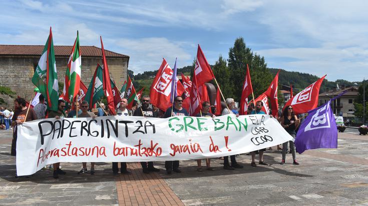 Aralar, Munksjö eta Oriako langileak grebara atera dira