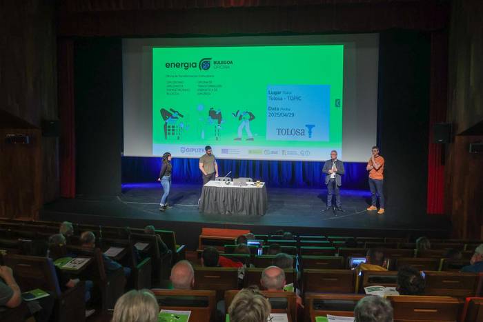 Energia-komunitateak sortzeko saioekin hasi dira Tolosan