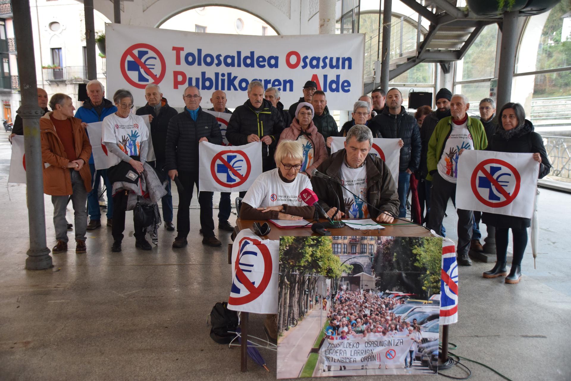 TOPAk nabarmendu duenez «ez da ospitale publiko bat» Tolosan eraiki asmo dutena