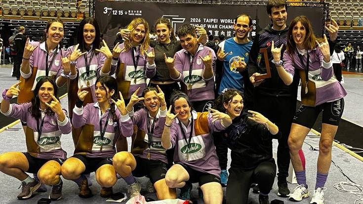 Brontzea lortu du Ibarra Sokatira Taldeak Munduko Txapelketan