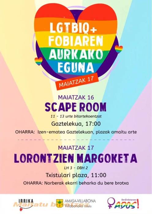 LGTBIQ+fobiaren aurkako eguna: Scape room