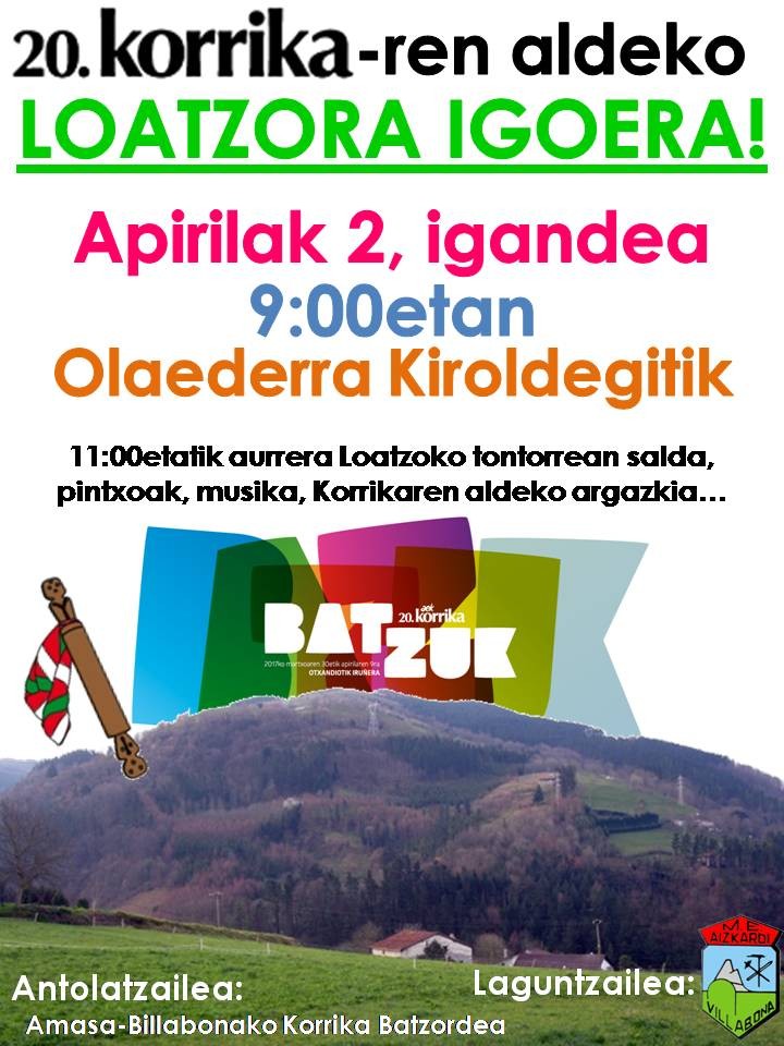 20.Korrikaren aldeko Loatzora igoera